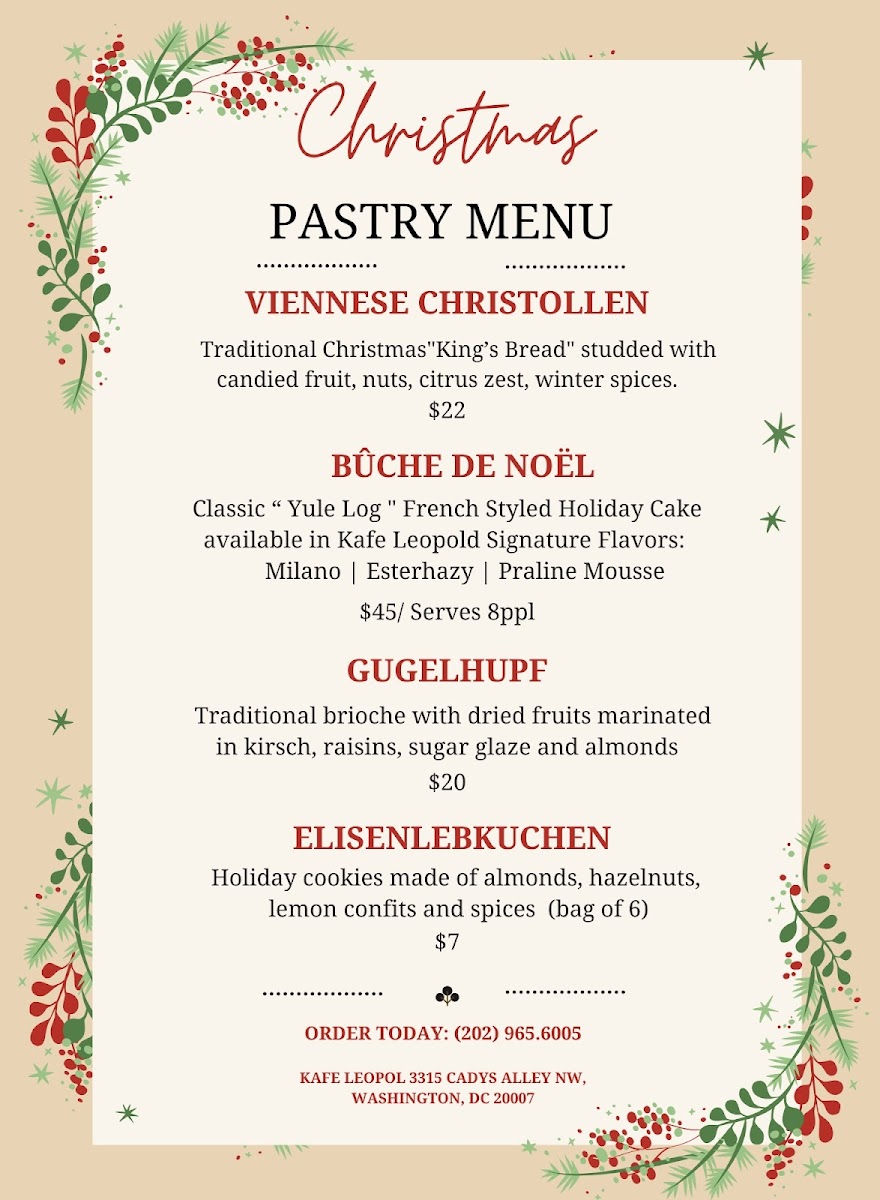 Kafe Leopold Menu - Image 2